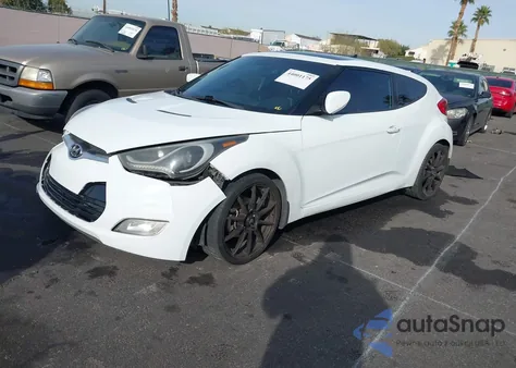 2014 Hyundai Veloster Base W/Red z USA, uszkodzony, nr VIN KMHTC6AD3EU200925